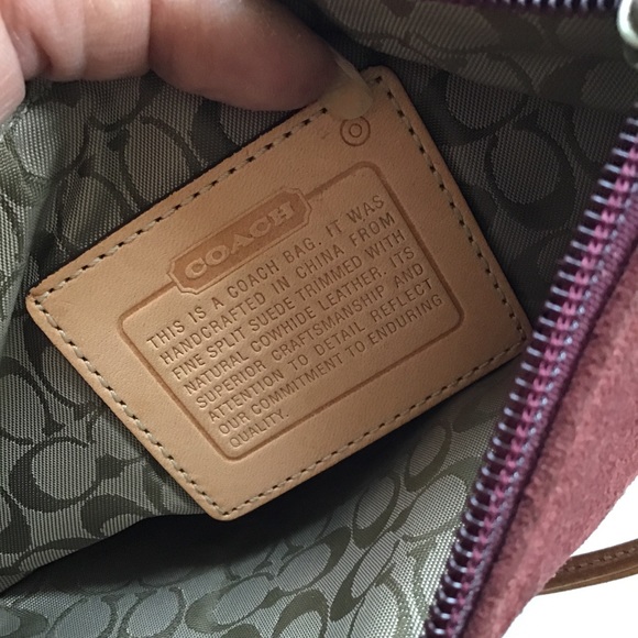 COACH SUEDE WRISTLET - Picture 8 of 15